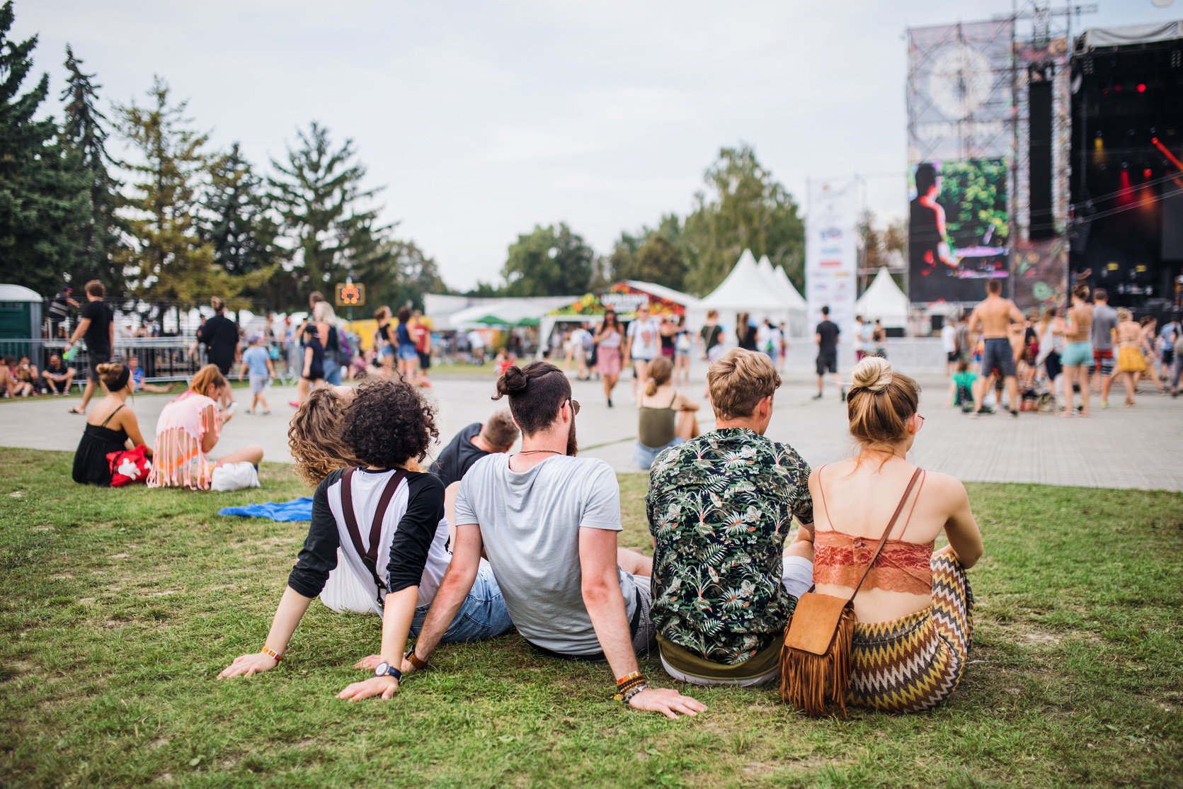 People at a Summer Festival